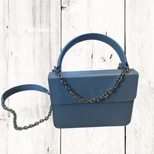 Snaked Baby Blue Chain Bag